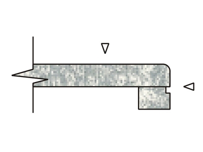 Thickened, slotted and rounded edges
