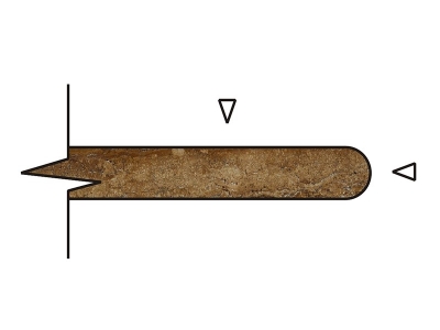 1/2 rounded edges