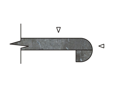 Thickened and 1/2 round edges